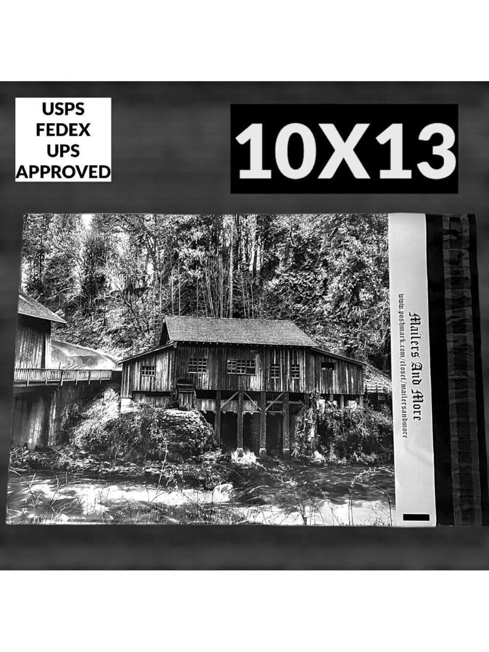 25 10X13 Poly Mailers Vintage Cedar Creek Grist Mill WA PRICE IS FIRM - Picture 10 of 10